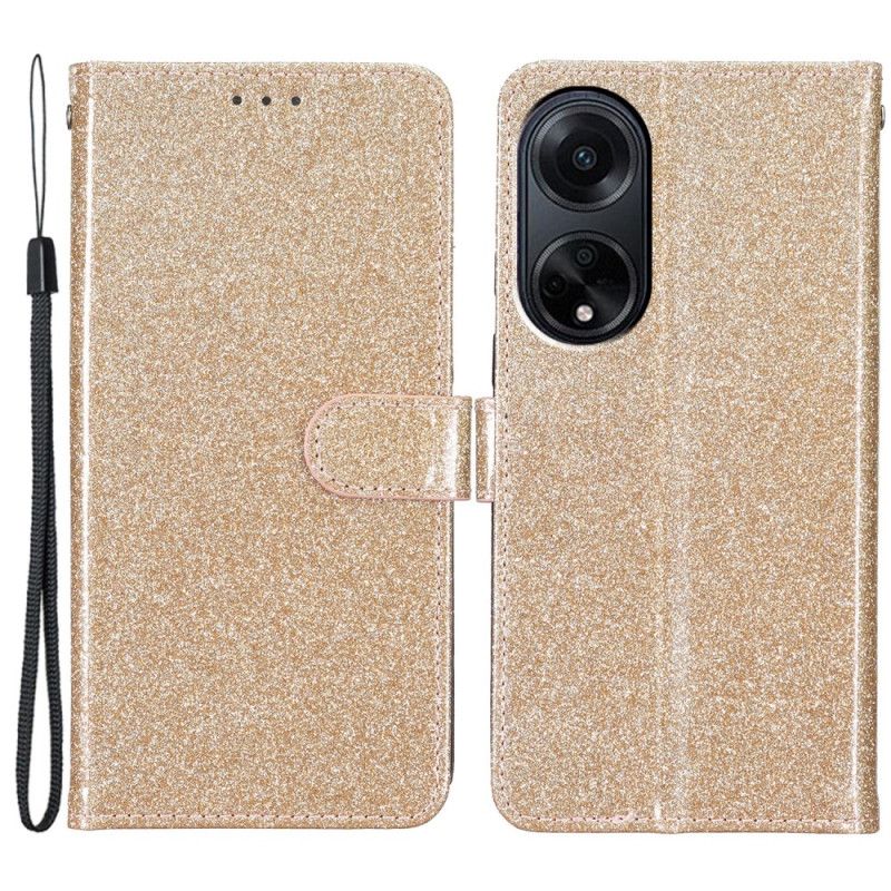 Flip Cover Oppo A98 5g Strappy Pailletter