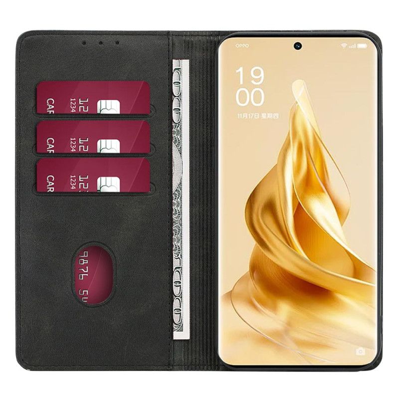 Flip Cover Til Oppo A98 5g Retro Overflade