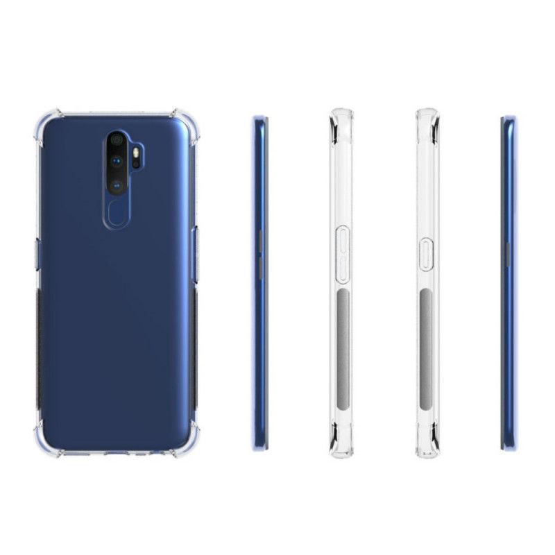 Cover Oppo A9 2020 Mobilcover Gennemsigtige Forstærkede Hjørner