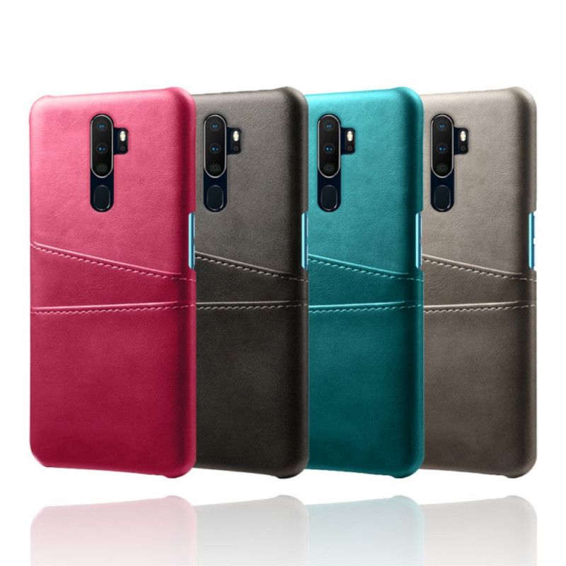 Cover Oppo A9 2020 Sort Kortholder