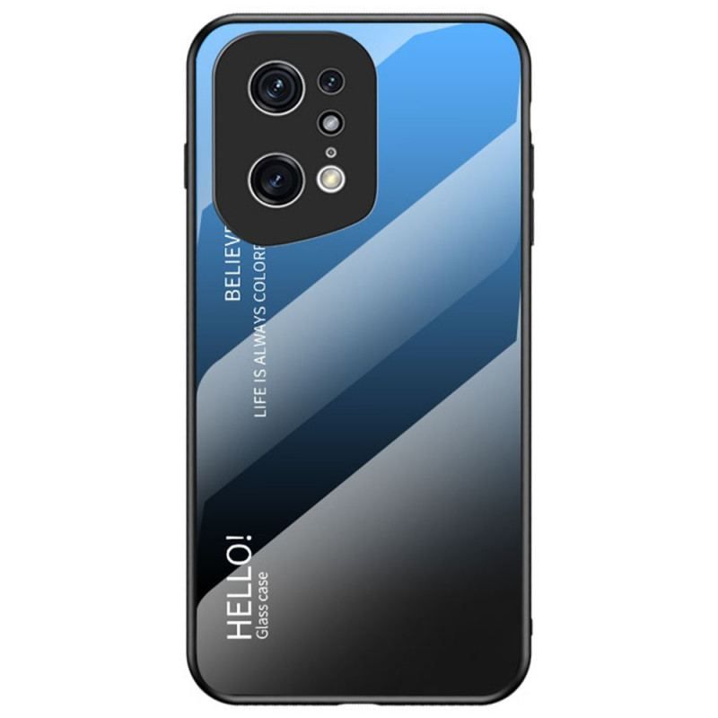 Cover Oppo Find X5 Pro Hærdet Glas Hej