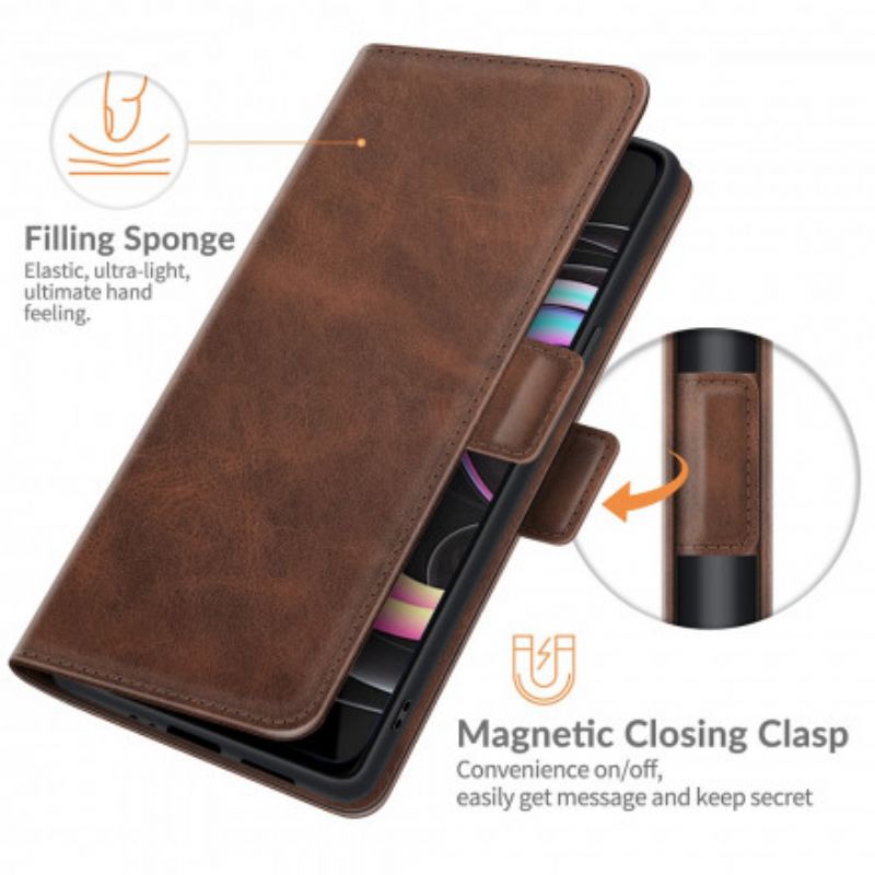 Flip Cover Motorola Edge 20 Lite Klassisk Dobbeltklap