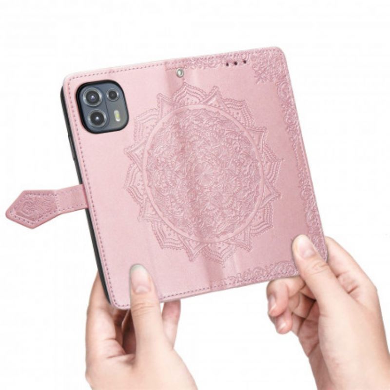 Flip Cover Motorola Edge 20 Lite Mandala Middelalder