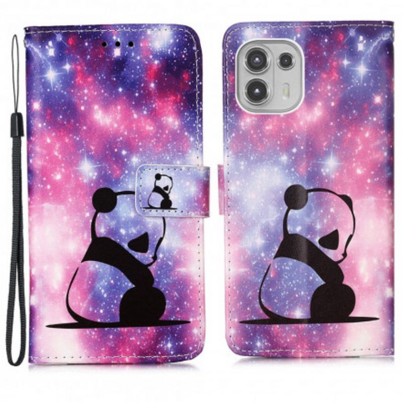 Flip Cover Motorola Edge 20 Lite Panda Galaxy