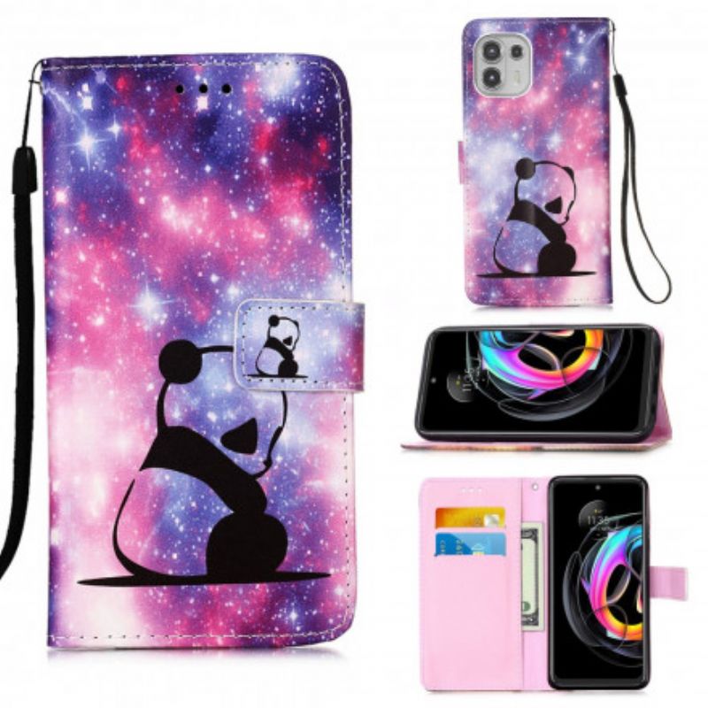 Flip Cover Motorola Edge 20 Lite Panda Galaxy