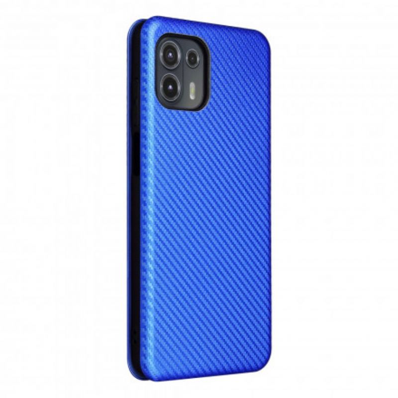 Flip Cover Til Motorola Edge 20 Lite Farvet Carbon Silikone