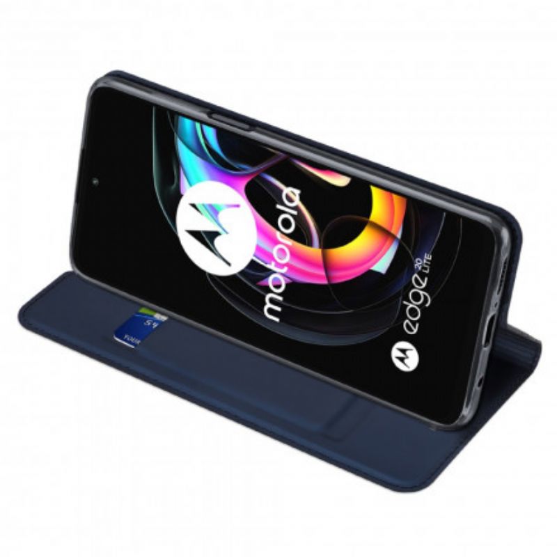 Flip Cover Til Motorola Edge 20 Lite Skin Pro Dux Ducis