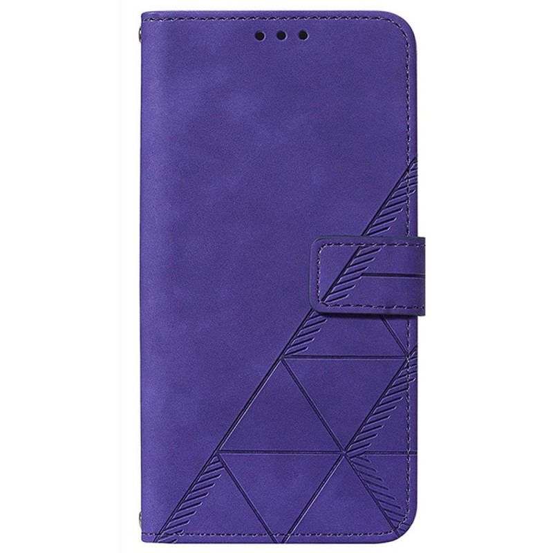 Flip Cover Realme 9 Pro 5G Pyramide Lædereffekt