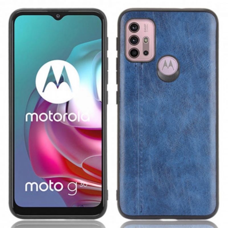 Cover Moto G30 / G10 Couture Lædereffekt