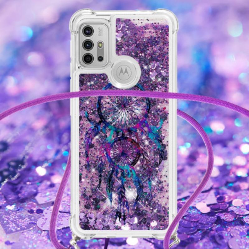 Cover Moto G30 / G10 Glitter Drawstring Dream Catcher