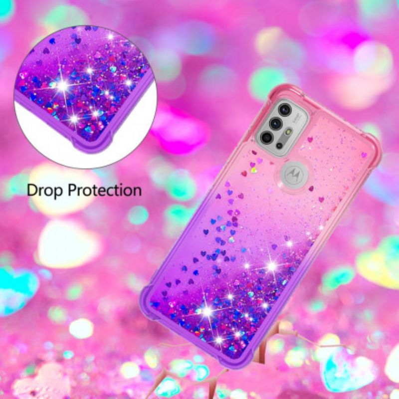 Cover Moto G30 / G10 Glitterfarver