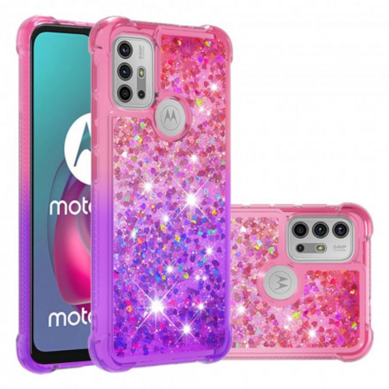 Cover Moto G30 / G10 Glitterfarver