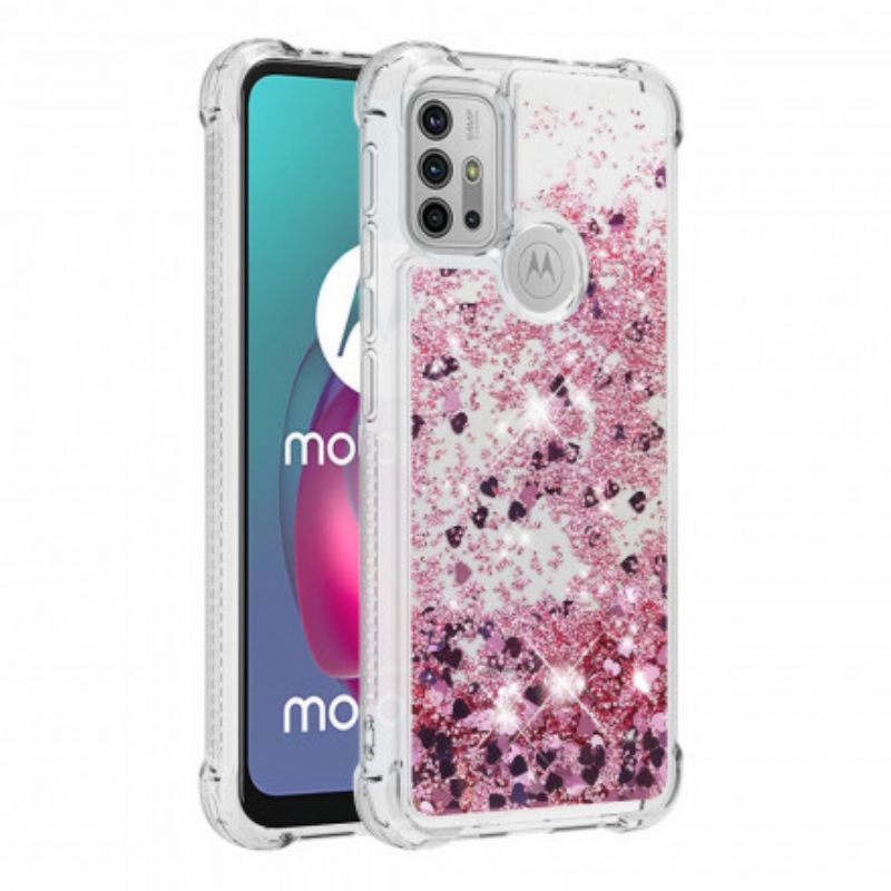 Cover Moto G30 / G10 Ønsker Pailletter