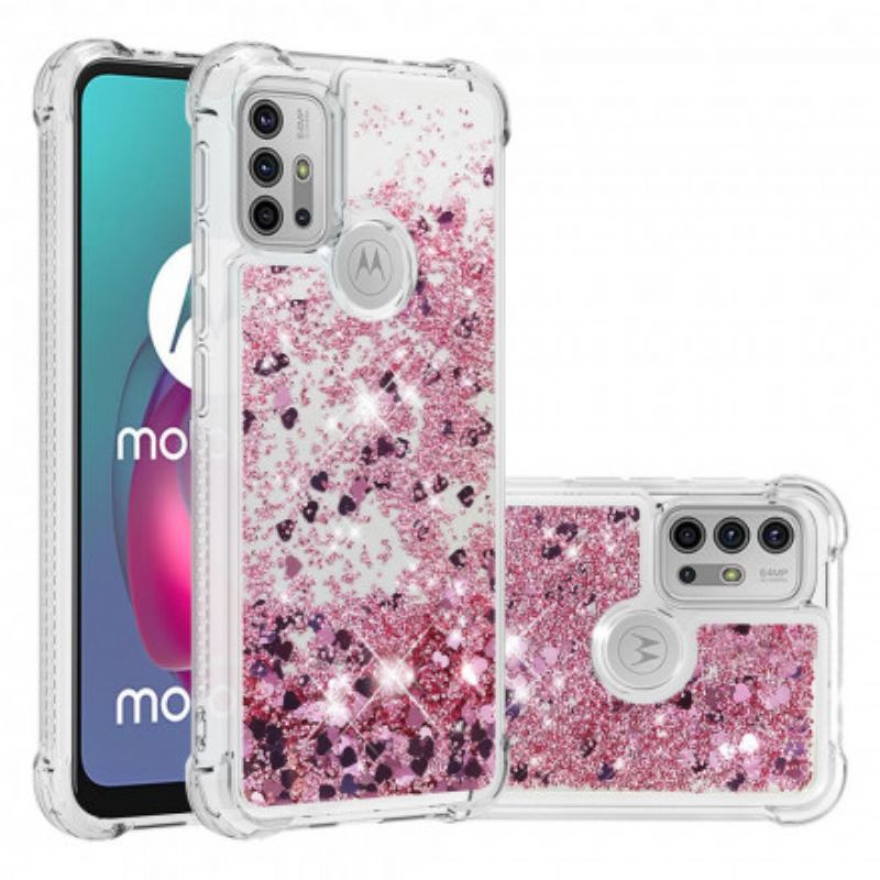 Cover Moto G30 / G10 Ønsker Pailletter