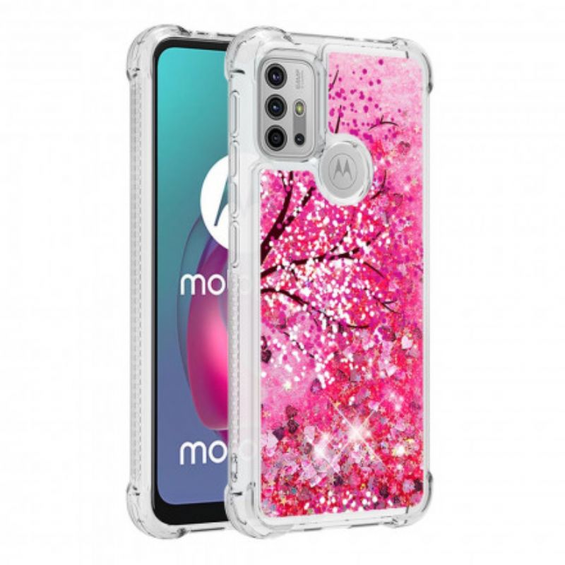 Cover Moto G30 / G10 Telefon Etui Glittertræ