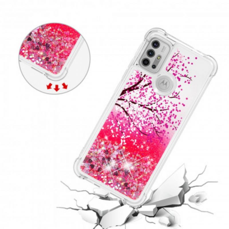 Cover Moto G30 / G10 Telefon Etui Glittertræ