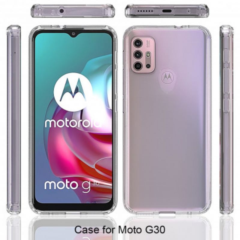 Cover Moto G30 / G10 Telefon Etui Klare Forstærkede Hjørner