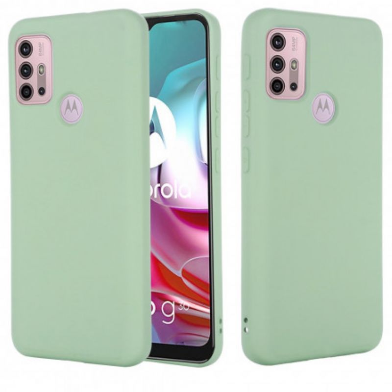 Cover Til Moto G30 / G10 Flydende Silikone Med Snor