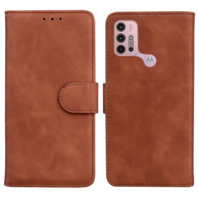 Flip Cover Moto G30 / G10 Style Læder Vintage Couture