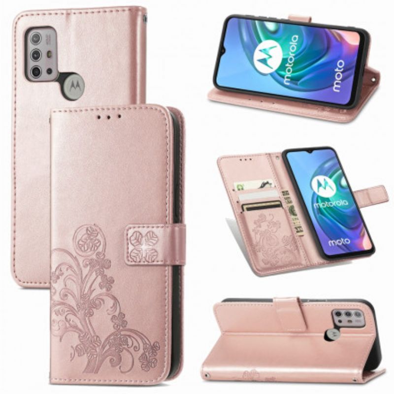 Flip Cover Til Moto G30 / G10 Asiatiske Blomster