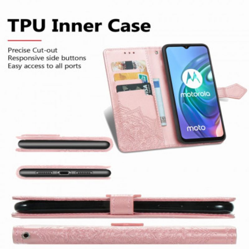 Flip Cover Til Moto G30 / G10 Mandala Middelalder