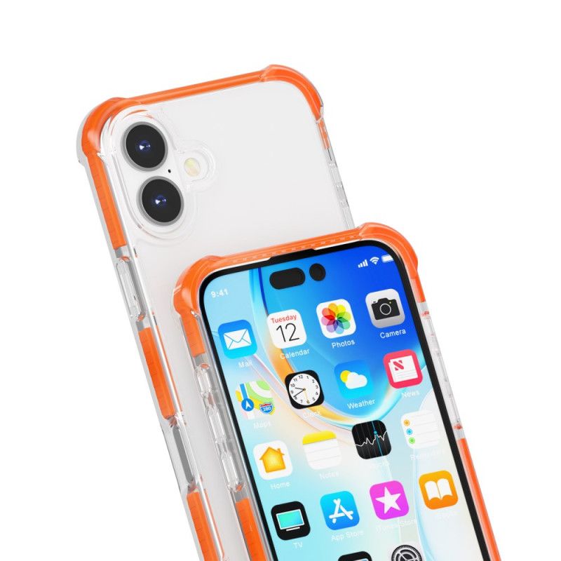 Cover iPhone 16 Telefon Etui Farvede Kanter