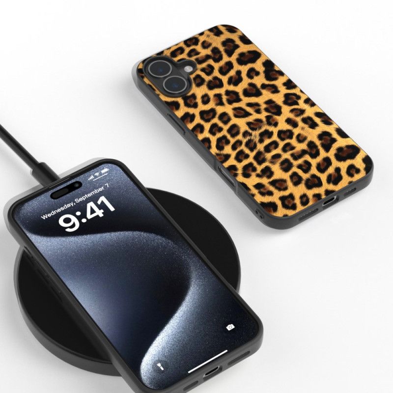 Cover iPhone 16 Telefon Etui Leopardstil