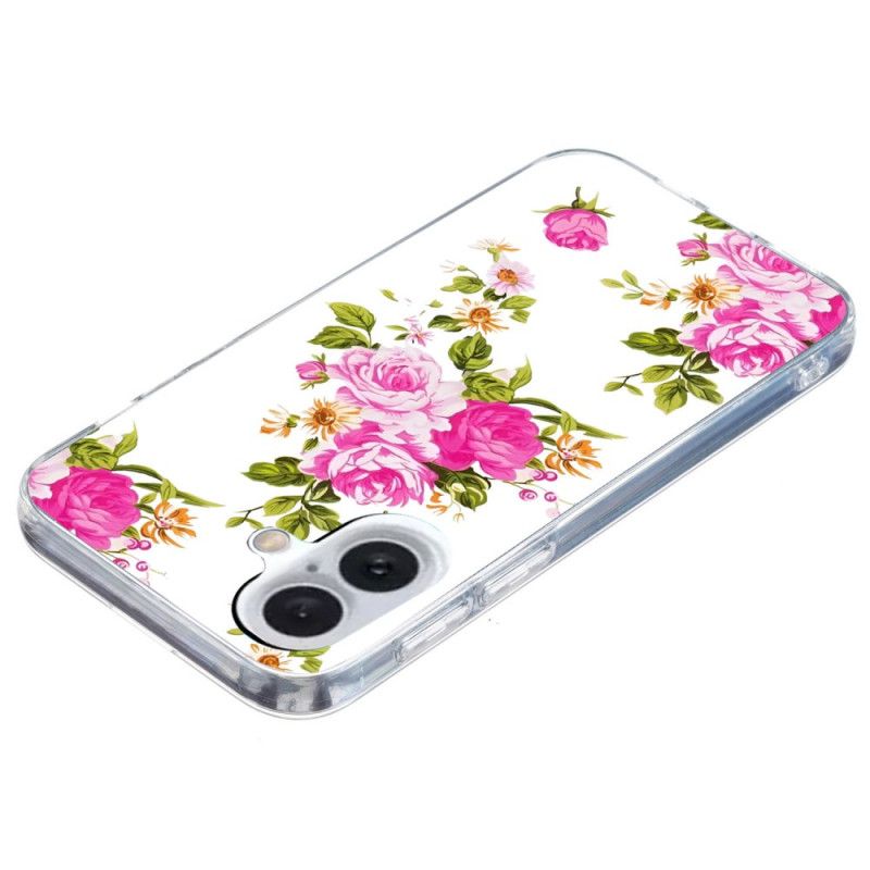 Cover Til iPhone 16 Lyserøde Blomster