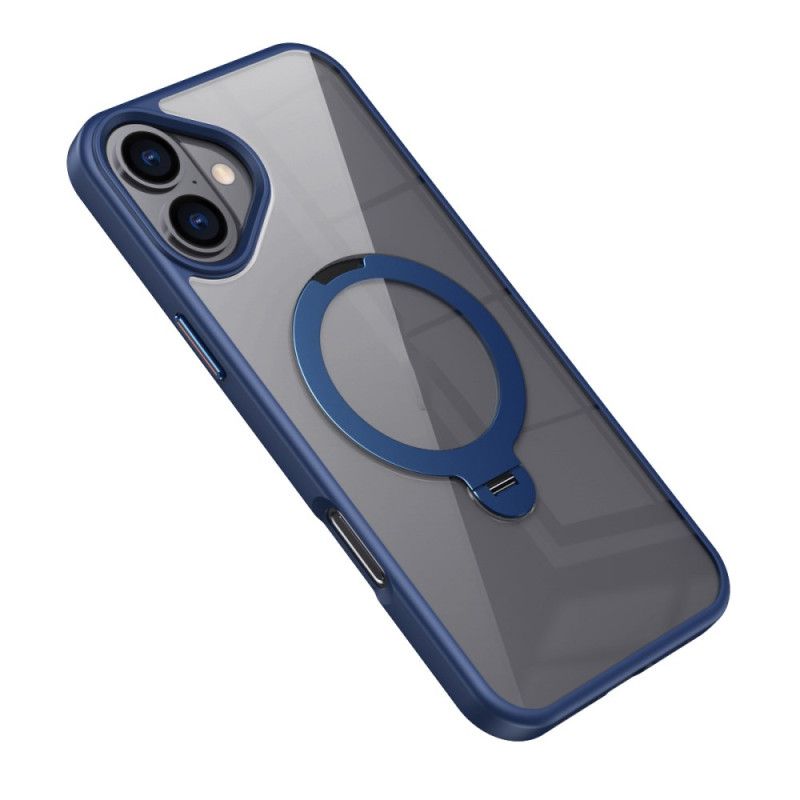 Cover Til iPhone 16 Transparent Magnetisk Ring-holder