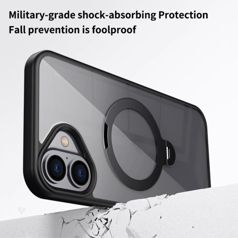 Cover Til iPhone 16 Transparent Magnetisk Ring-holder