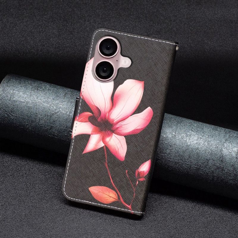 Flip Cover iPhone 16 Lotus