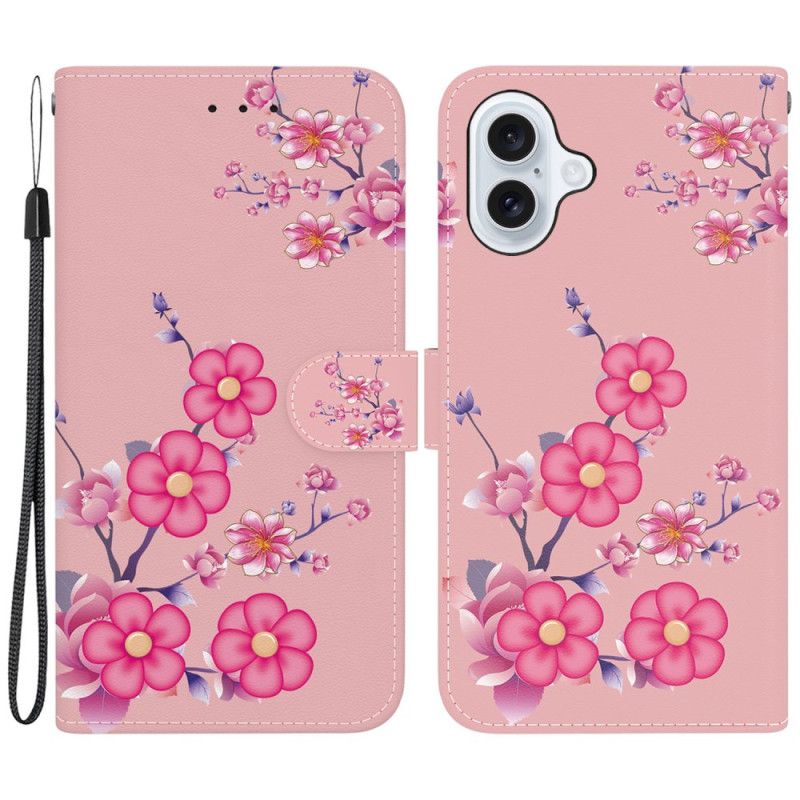 Flip Cover iPhone 16 Sakura-rem