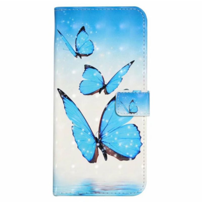 Flip Cover iPhone 16 Tre Sommerfugle