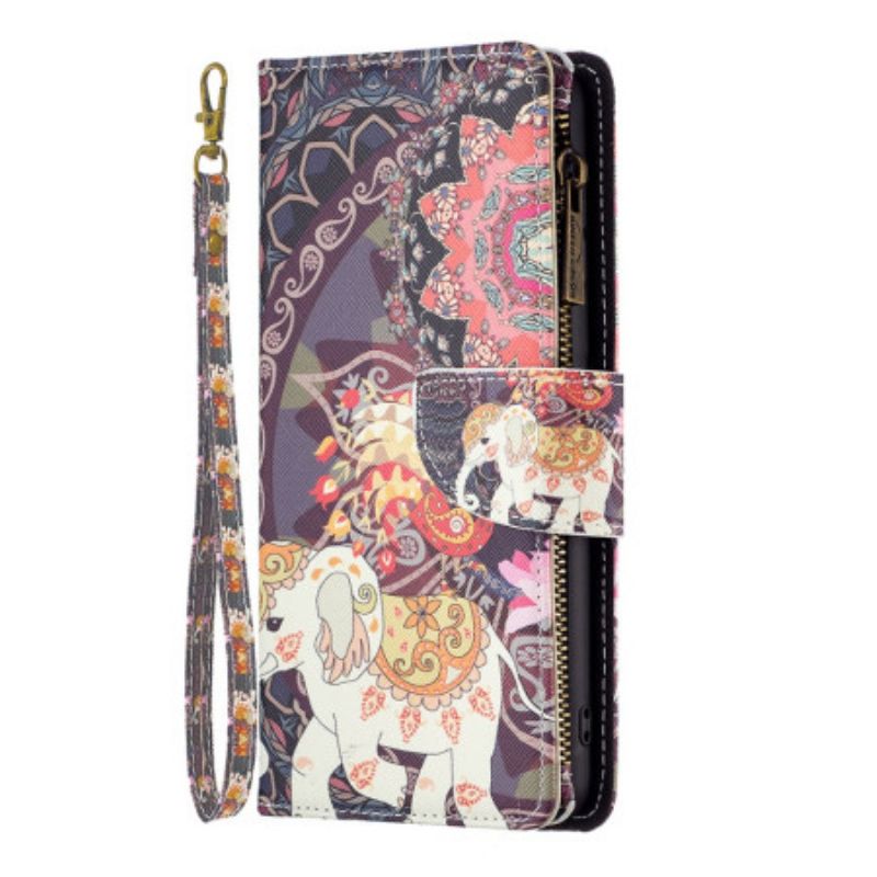 Flip Cover iPhone 16 Tribal Elephant Wallet