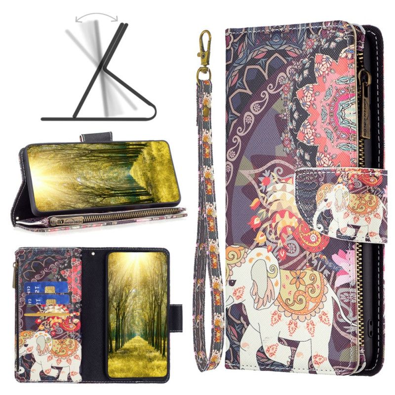 Flip Cover iPhone 16 Tribal Elephant Wallet