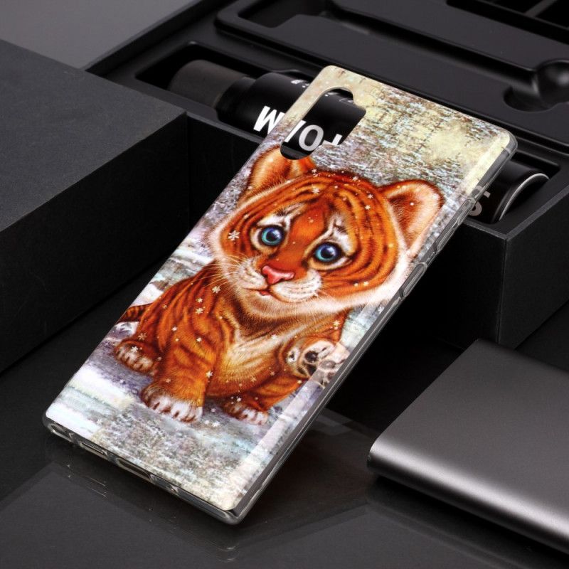 Cover for Samsung Galaxy Note 10 Plus Baby Tiger