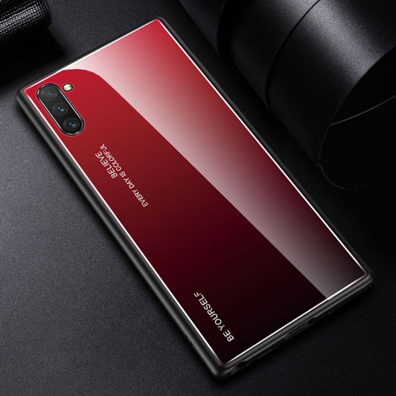 Cover for Samsung Galaxy Note 10 Plus Rød Galvaniseret Farve