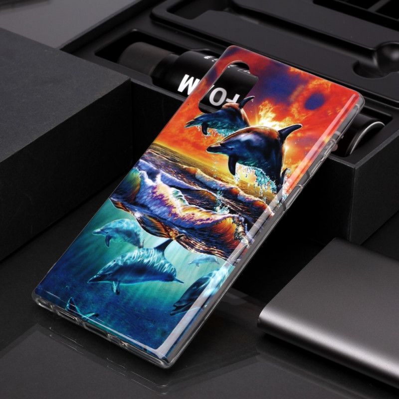 Cover Samsung Galaxy Note 10 Plus Delfiner I Naturen