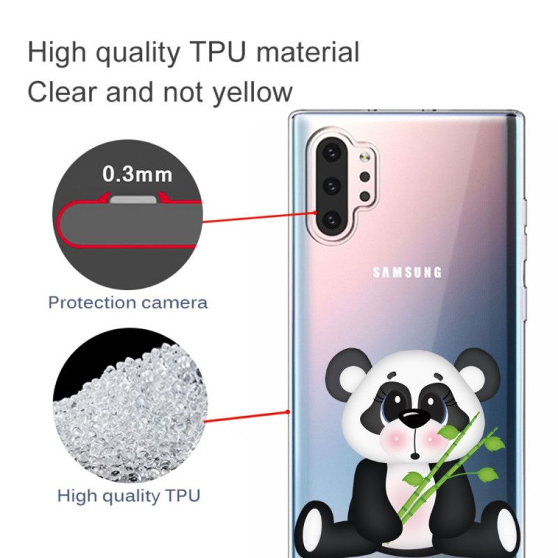 Cover Samsung Galaxy Note 10 Plus Gennemsigtig Trist Panda