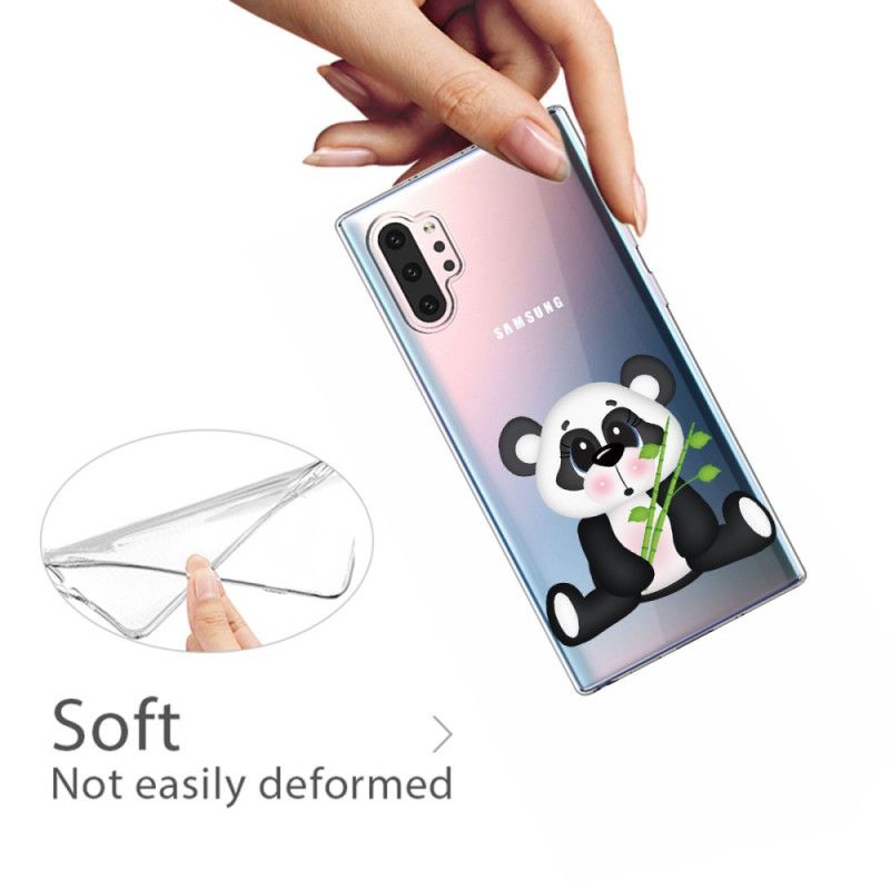 Cover Samsung Galaxy Note 10 Plus Gennemsigtig Trist Panda