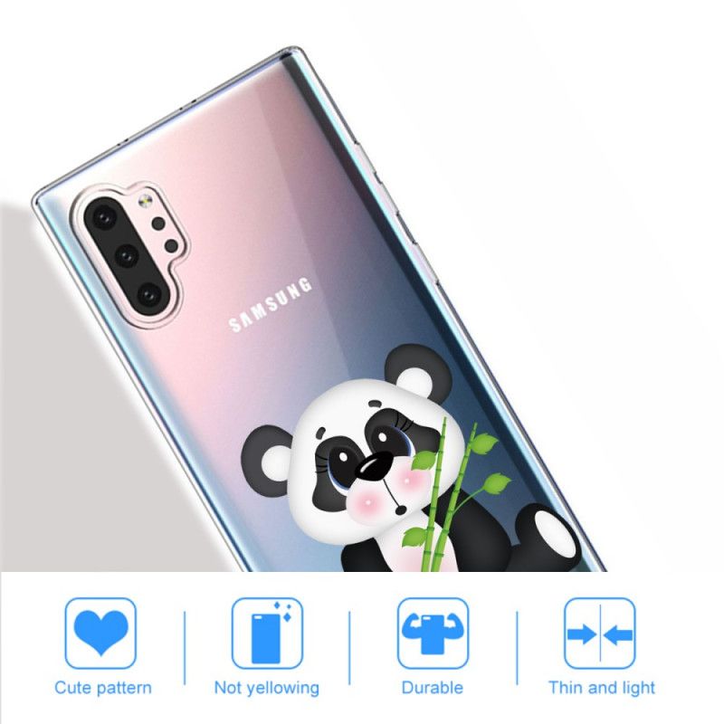 Cover Samsung Galaxy Note 10 Plus Gennemsigtig Trist Panda