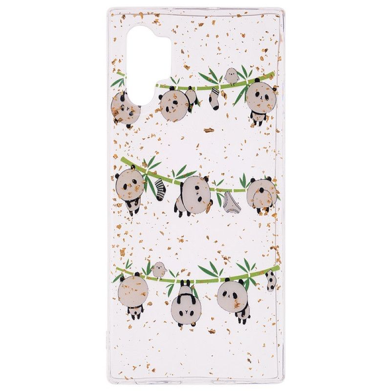 Cover Samsung Galaxy Note 10 Plus Mobilcover Sjove Og Glitrende Pandaer