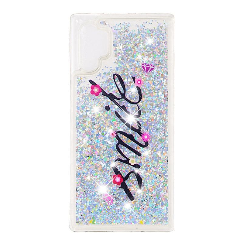 Cover Samsung Galaxy Note 10 Plus Smile Glitter