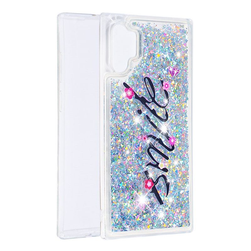 Cover Samsung Galaxy Note 10 Plus Smile Glitter