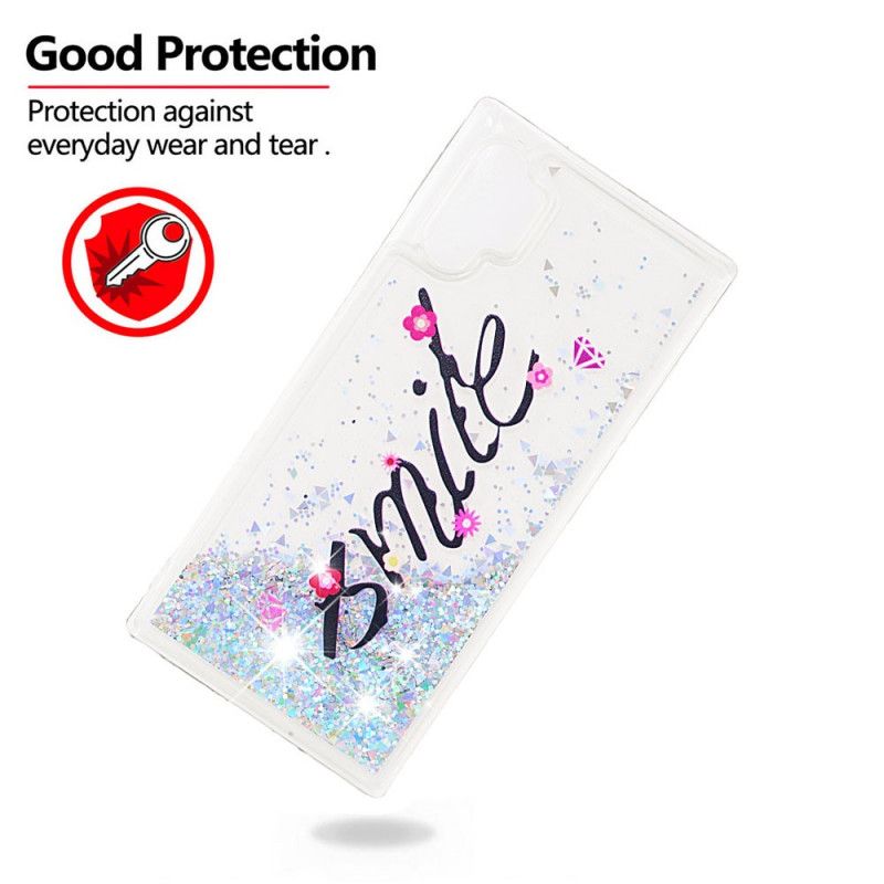 Cover Samsung Galaxy Note 10 Plus Smile Glitter