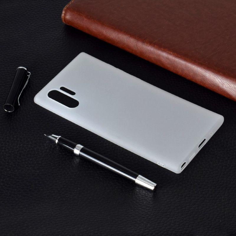 Cover Samsung Galaxy Note 10 Plus Sort Blød Frostet