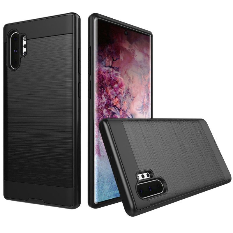 Cover Samsung Galaxy Note 10 Plus Sort Fremtidig Kulfiber Beskyttelse