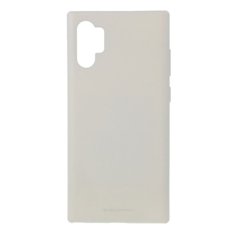 Cover Samsung Galaxy Note 10 Plus Sort Mat Kviksølv Original