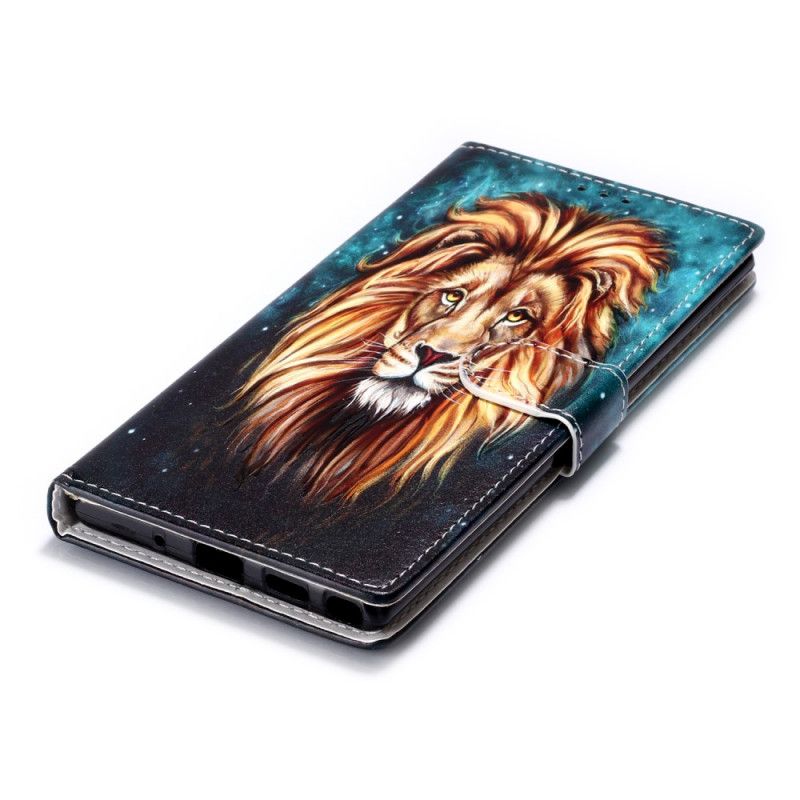 Flip Cover Læder for Samsung Galaxy Note 10 Plus Konge Løve