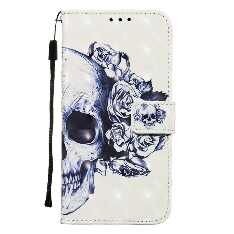 Flip Cover Læder Samsung Galaxy Note 10 Plus Blomstret Kranium